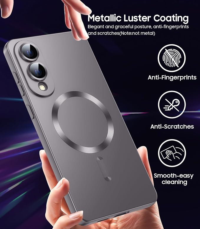 Magnetic for Samsung Galaxy S25 Edge Case Slim Soft Silicone Bumper Shockproof - Image 5