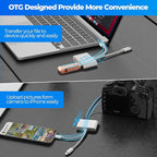 SD Card Reader for iPhone Android, Memory Card Reader Built-in Dual iOS & USB C - Image 7
