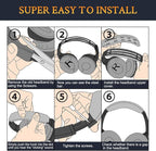 SOULWIT Ear Pads Cushions + Headband + Silicone Earpads Cover Protector - Image 6
