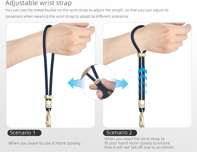 Cell Phone Lanyard Adjustable Crossbody Phone Lanyard *1 Phone Wrist Strap *1 - Image 2