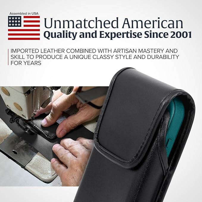 Turtleback Belt Holder for iPhone 16 Pro, 15 pro 14 Pro 13 Pro -Medium- Fits - Image 9
