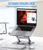 Adjustable Laptop Stand with 360 Rotating Base, Stable Computer Stand - Image 7