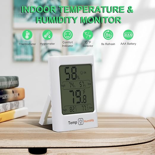 SZHLUX Digital Hygrometer & Thermometer - Image 4