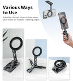 Magnetic Phone Tripod Stand, Foldable Cell Phone Holder - Image 3