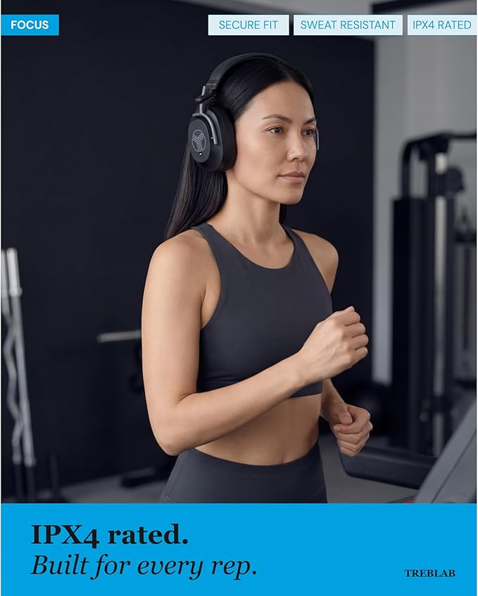 TREBLAB U5 Active Noise Cancelling Headphones Over-Ear, Wireless Bluetooth 5.3 - Image 10