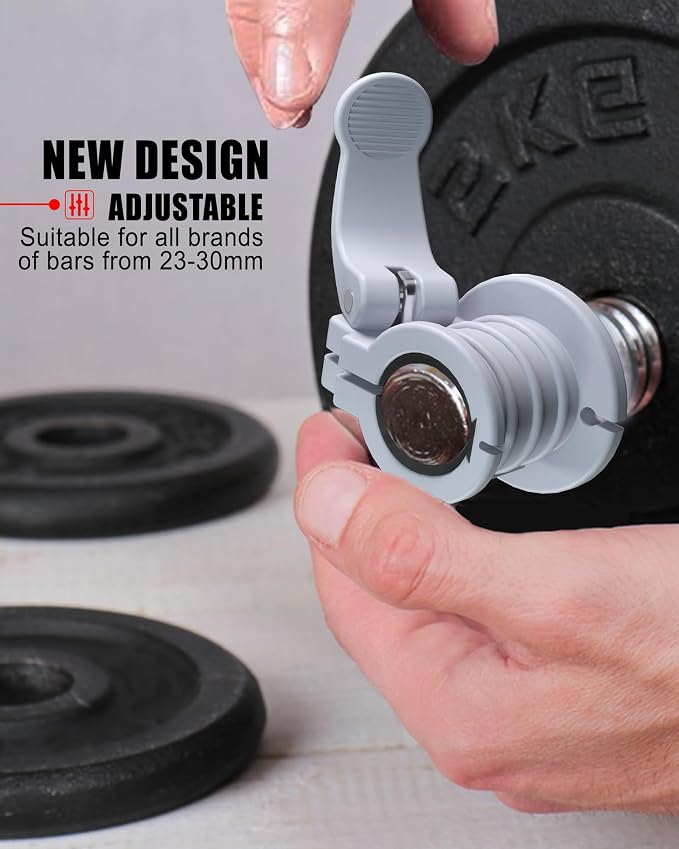 Barbell Clips 1 Inch Quick Release Weight Clamps 0.9-1.18inch Multi-Size - Image 2