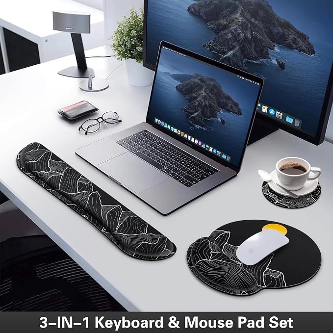 Ergonomic Keyboard Wrist Rest, Mouse Pad - Image 2