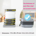 JJC Hard Shell Camera Lens Filter Case Up to 67mm, Water Resistant & Dustproof - Image 2