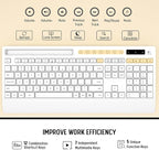 White Wireless Keyboard and Mouse Combo - Image 7