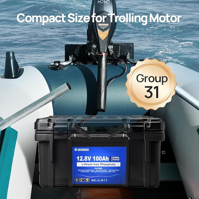 DC HOUSE 12V 100Ah LiFePO4 Trolling Motors Battery - Image 8