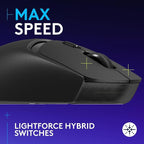 Logitech G309 Lightspeed Wireless Gaming Mouse, Lightweight, LIGHTFORCE Hybrid - Image 2