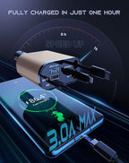 Retractable Car Phone Charger, 4 in 1 Fast Charge Car Phone Charger - Image 2