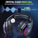 Wireless Gaming Headsets for Ps5 Ps4 PC, 2.4GHz USB & Type-C Gaming Headphones - Image 4