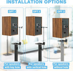 Rfiver Bookshelf Speaker Stands Pair, Height Adjustable Rear Speaker Stands - Image 7