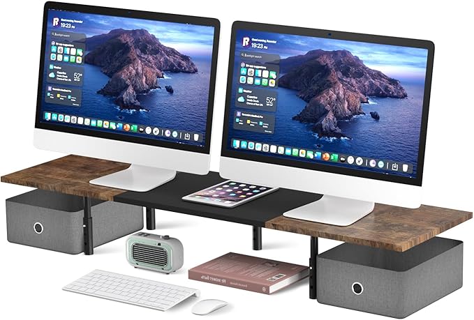 Suptek Dual Monitor Stand Riser by suptek