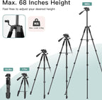 Victiv 68" Phone Tripod Stand, Tablet Tripod - Image 3