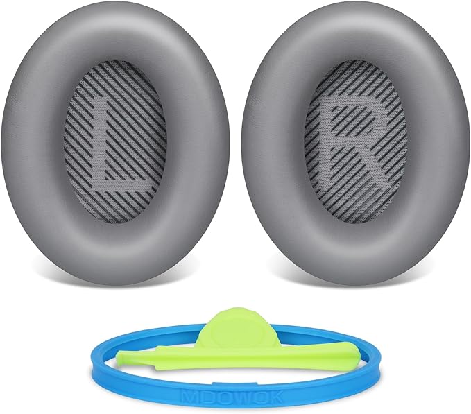 Replacement Earpads Cushions for Bose QuietComfort35&35ii Silver Headphones by MDOWOKDesignforaBetterUs