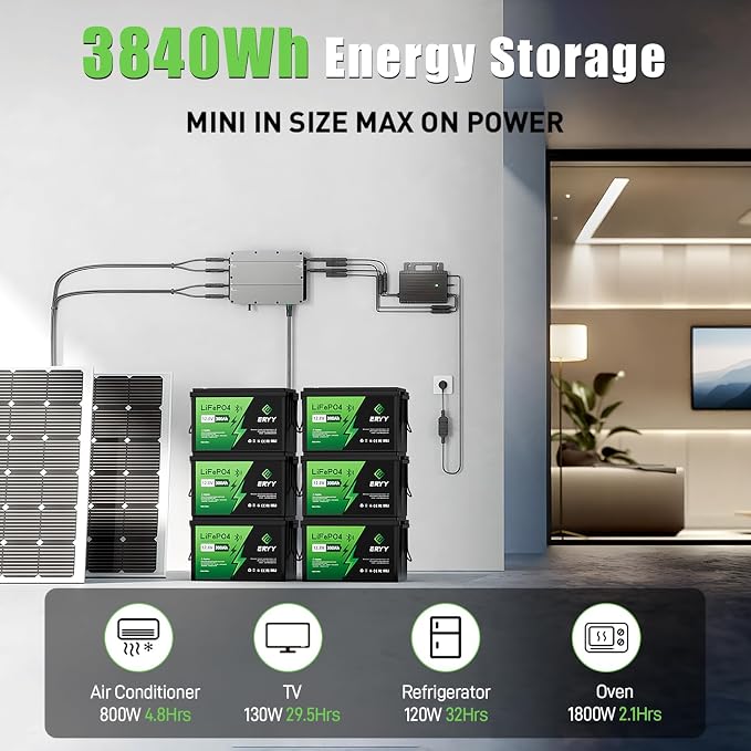 12V 300Ah LiFePO4 Battery, 12V Lithium Battery - Image 2