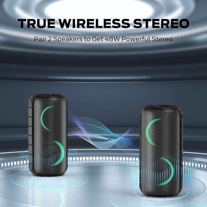 BUGANI Luster Bluetooth Speakers, Portable Wireless Stereo Speaker - Image 5