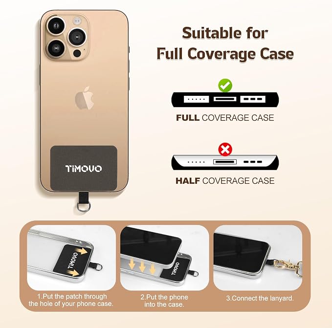 TiMOVO Phone Lanyard Crossbody Wrist Strap, Adjustable Anti-Theft Strap - Image 7