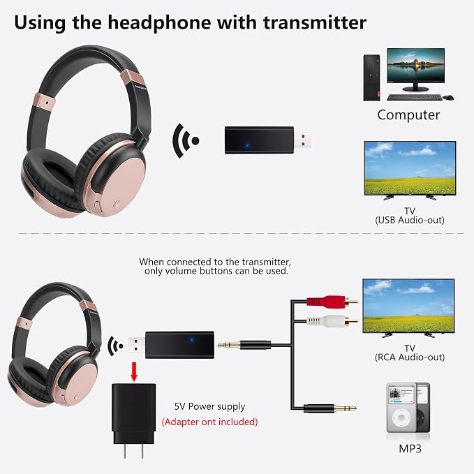 Bluetooth Wireless Over Ear Light Weight Headphone - Image 3