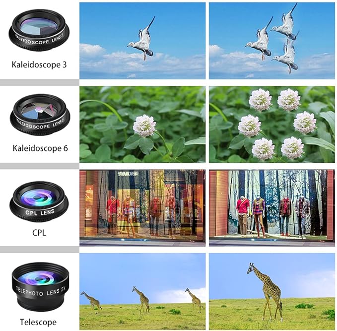Phone Camera Lens Kit, 11 in 1 Cellphone Lens Kit - Image 5