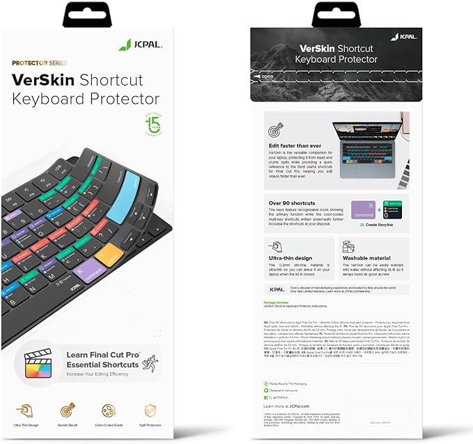 JCPal Final Cut Pro Shortcut Guide Keyboard Cover - Image 7