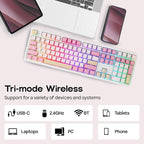EPOMAKER TH108 Full Size Mechanical Keyboard, Wireless Gaming Keyboard - Image 5