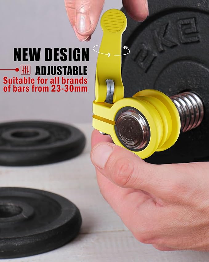 Mini Barbell Clips 1 inch I Multi-Size Adjustable Barbell Collar I 1 inch - Image 3