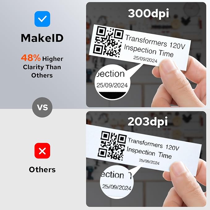 Makeid P31 Industrial Label Maker, Thermal Transfer Label Printer Portable - Image 4