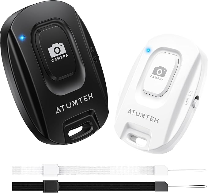 ATUMTEK Camera Remote Shutter for iPhone and Android Smartphones, Wireless by ATUMTEK