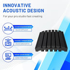 Focusound 36 Pack Curved Acoustic Foam Panels 3" x 12" x 12" Sound Proof Foam - Image 2