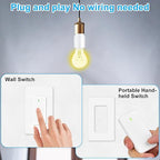 Remote Control E26 E27 Light Bulb Socket Adapter, Max 500W, No Wiring Needed - Image 5