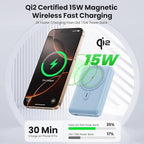 Magnetic Portable Charger for iPhone, 3-in-1 10800mAh Qi2 15W Wireless Power - Image 2