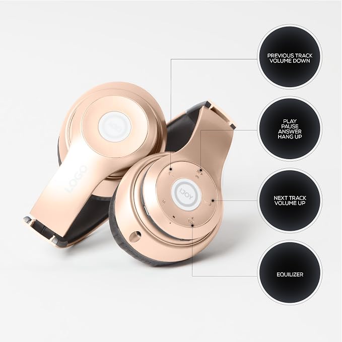 iJoy Bluetooth Headphones Over Ear, Wireless and Wired Foldable Headset - Image 2