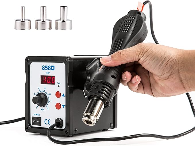 CREWORKS 858D Rework Station, 110V SMD Soldering Rework Station - Image 2