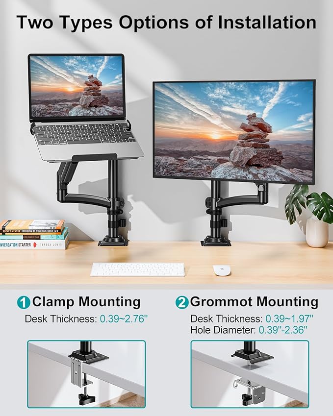 MOUNT PRO Laptop Arm Desk Mount, Single Monitor Stand - Image 8