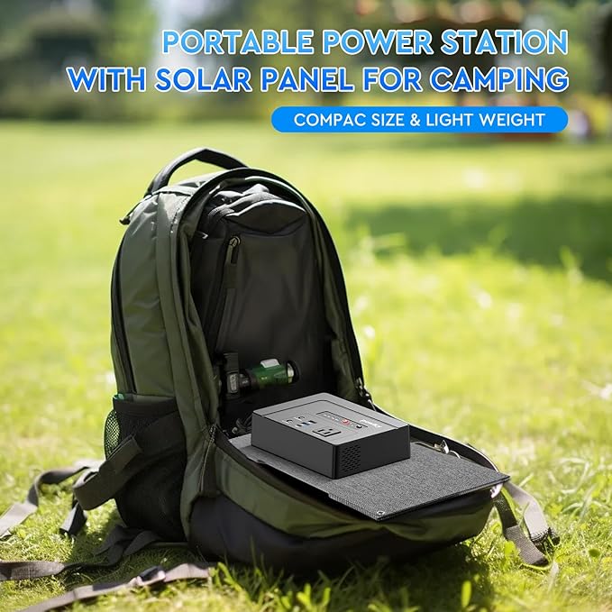 Powkey Solar Powered Generator 100W Rated, 97Wh Portable Power Station - Image 4