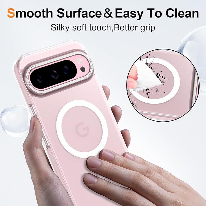 Magnetic for Google Pixel 9 Pro XL Case, Shockproof Slim Translucent Matte - Image 5