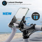 New Upgraded Bike Phone Mount Holder Two Connectors Quickly Lock and Release - Image 2