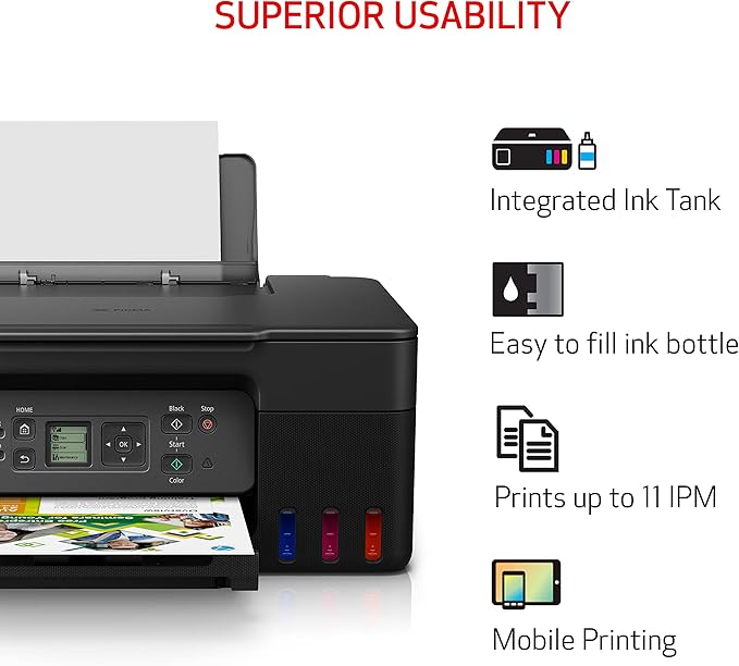 Canon MegaTank G3270 All-in-One Wireless Inkjet Printer. - Image 6