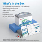Redodo 2 Pack 12V 100Ah Group 31 Bluetooth LiFePO4 Battery, Low Temp Cutoff - Image 9
