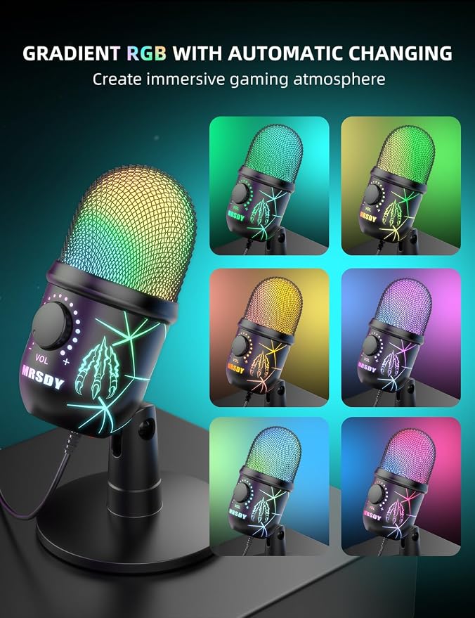 USB Gaming Microphone for PC, Computer Mic - Image 3