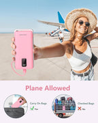 Charmast Portable Charger with Built-in Cables & Wall Plug, 10000mAh Portable - Image 8