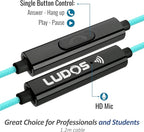 LUDOS Clamor Wired Earbuds in-Ear Headphones, 5 Years Warranty, Earphones - Image 2