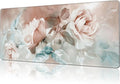Mouse Pad Large Rose and Leaves Non-Slip Game Desk Mat by NIYLYNSYN