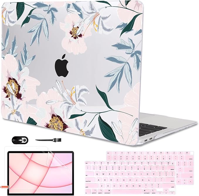 Compatible with MacBook Air 13 inch Case 2021 2020 2019 2018 M1 A2337 A2179 by LCMOCICO