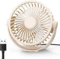 USB Desk Fan, 5 Inch Mini Portable, 3 Speeds Strong Airflow Personal Desktop by Edvision