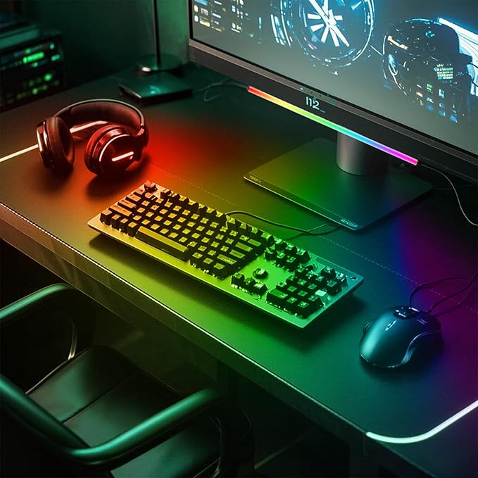 Generic 2-in-1 RGB Monitor Light Bar, RGB LED Gaming Atmosphere Light, USB - Image 6