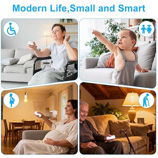 Remote Control E26 E27 Light Bulb Socket Adapter, Max 500W, No Wiring Needed - Image 8